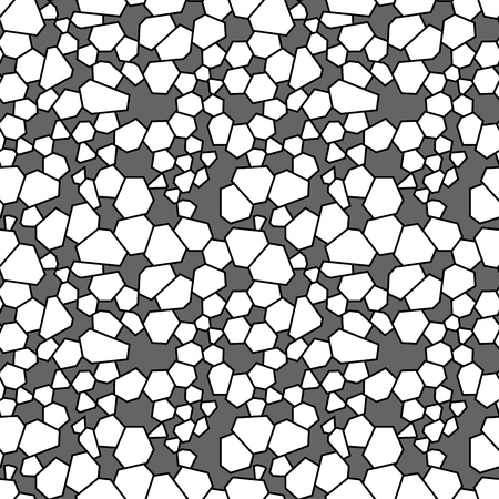 Abstract geometric black and white hipster fashion polygon background patternのイラスト素材