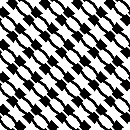 Abstract geometric black and white graphic design memphis style pattern