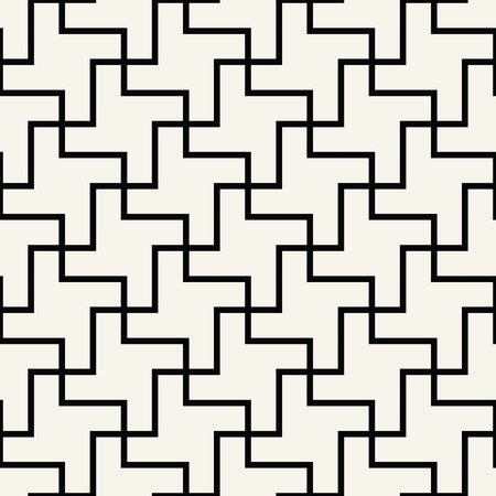 Abstract geometric black and white graphic design print tiles patternのイラスト素材