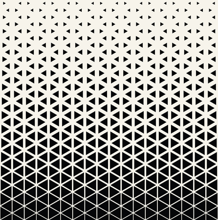 Abstract geometric black and white graphic design print halftone triangle patternのイラスト素材
