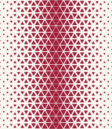 Abstract geometry hipster fashion red pillow halftone triangle patternのイラスト素材