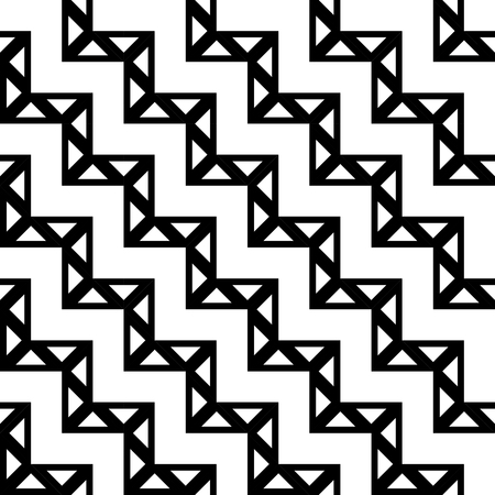 Abstract geometric black and white graphic design deco patternのイラスト素材