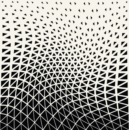 Abstract geometric triangle design halftone patternのイラスト素材