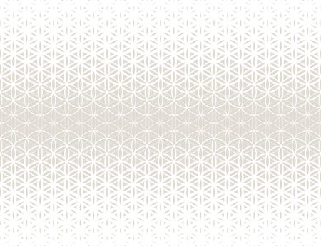 Abstract sacred geometry gray gradient flower of life halftone subtle  patternのイラスト素材