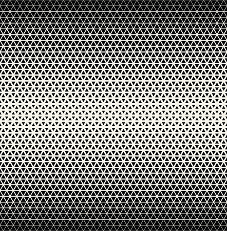 Abstract geometric black and white graphic design triangle halftone patternのイラスト素材