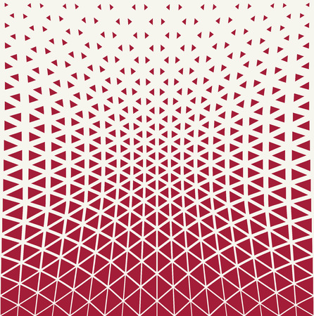 Abstract red geometric triangle design halftone patternのイラスト素材