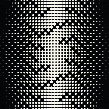 Abstract geometric black and white deco art halftone circle patternのイラスト素材