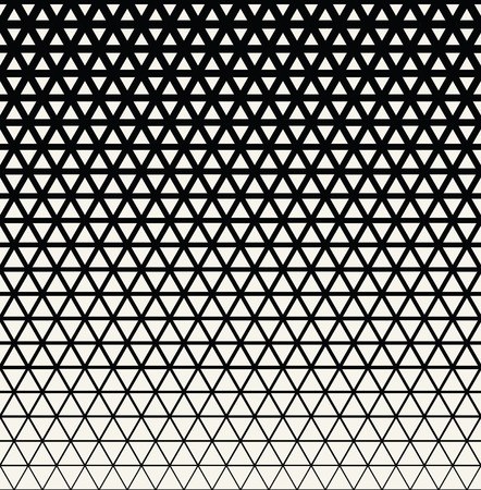 Abstract geometric black and white graphic design triangle halftone patternのイラスト素材