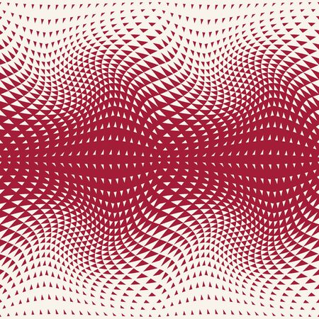 Abstract red geometric hipster fashion design print halftone triangle patternのイラスト素材