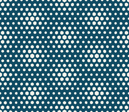 abstract geometric graphic seamless blue hexagon pattern backgroundのイラスト素材