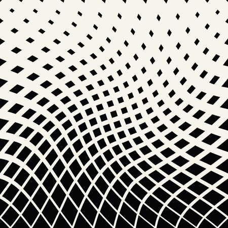 abstract geometric trippy black and white background pattern graphicのイラスト素材