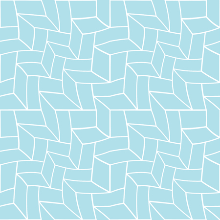 abstract geometric blue trippy cubes 3d illusion pattern backgroundのイラスト素材