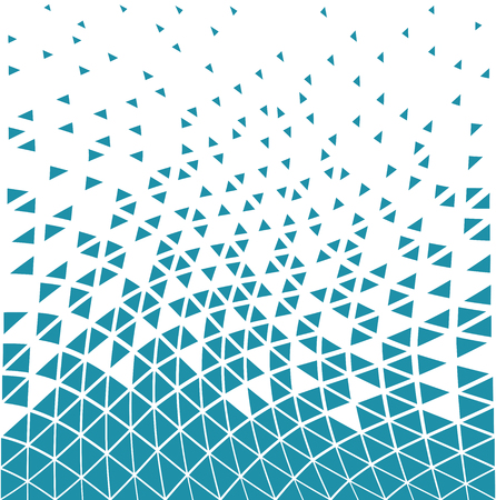 abstracet blue geometric halftone triangle trippy seamless pattern backgroundのイラスト素材