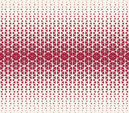 abstract red geometric hexagon halftone gradient pattern backgroundのイラスト素材