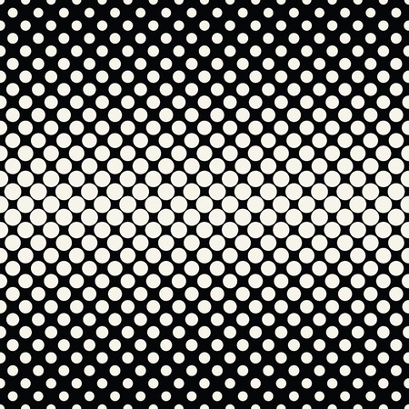 circles halftone seamless geometric gradient black and white  patternのイラスト素材