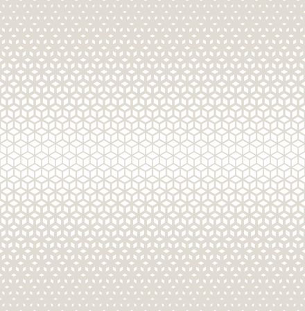Abstract sacred geometry gray grid halftone cubes patternのイラスト素材
