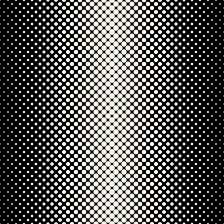 circles halftone seamless geometric gradient black and white  patternのイラスト素材