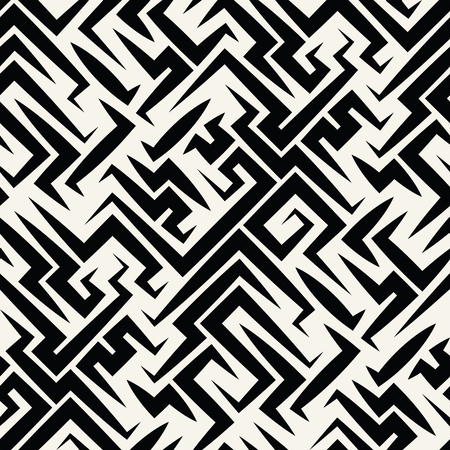 Abstract geometric line graphic maze pattern backgroundのイラスト素材