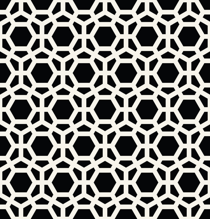 Hexagon geometric line grid pattern vector backgroundのイラスト素材