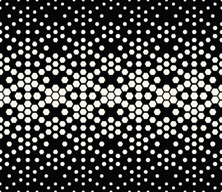hexagon halftone gradient geometric deco pattern backgroundのイラスト素材