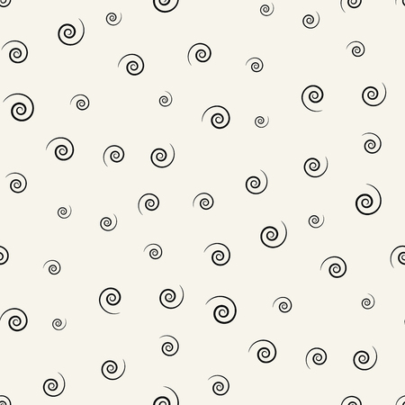 Memphis style spiral seamless patternのイラスト素材