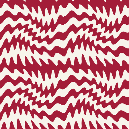 abstract wavy stripes seamless patternのイラスト素材