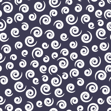 memphis style spiral seamless patternのイラスト素材
