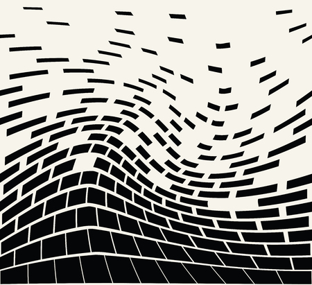 abstract seamless geometric wall pattern vector backgroundのイラスト素材