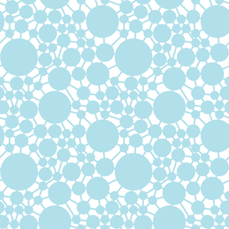 abstract seamless geometric decorative vector circle patternのイラスト素材