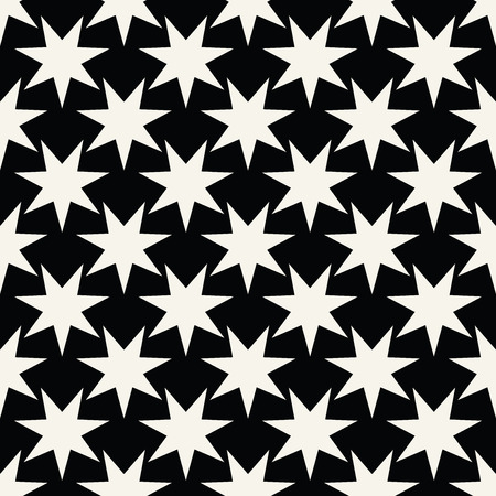 Seamless geometric star vector pattern. Retro design backdrop texture.のイラスト素材