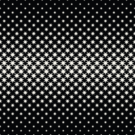 Geometric halftone vector pattern with stars. Usable as border, design element or background.のイラスト素材