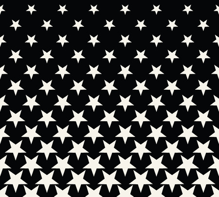 Geometric halftone vector pattern with stars. Usable as border, design element or background.のイラスト素材