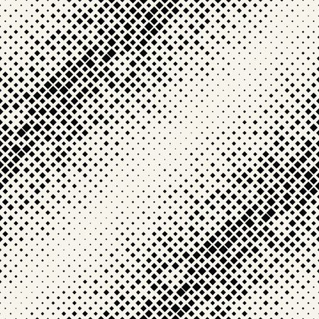 square halftone seamless pattern, minimal geometric background print textureのイラスト素材