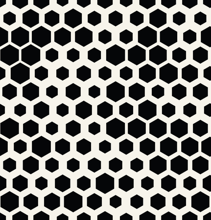 hexagon halftone seamless minimal design pattern, geometric background print textureのイラスト素材
