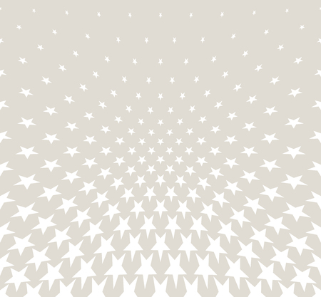 Geometric halftone vector pattern with stars. Usable as border, design element or background.のイラスト素材