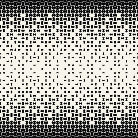 fading halftone geometric vector border patternのイラスト素材