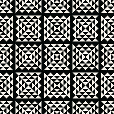 abstract seamless geometric triangle vector pattern, modern background square texture, trendy...