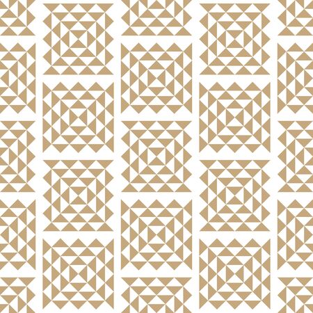 abstract seamless geometric triangle vector pattern, modern background square texture, trendy fashion pillow designのイラスト素材