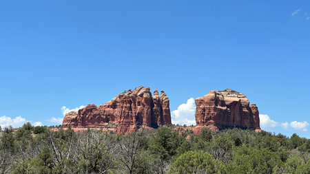 Red Rock State Park, Sedona is a scenic nature preserve located in Sedona, Arizona, known for its iconic red sandstone formations and peaceful desert landscapes.の写真素材