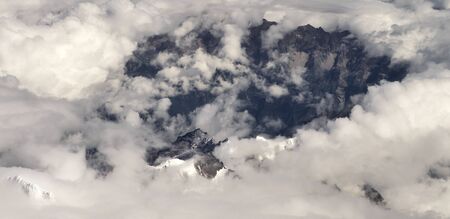 Overlooking the Himalayasの写真素材
