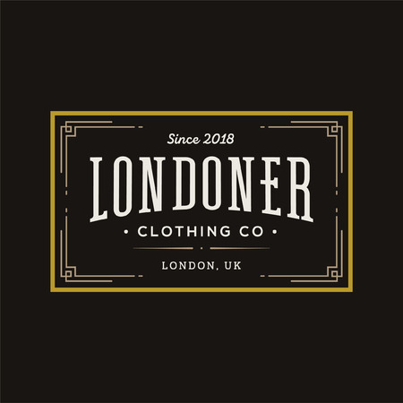 Retro Vintage Emblem or Design Elements Business Sign Hipster Identityのイラスト素材