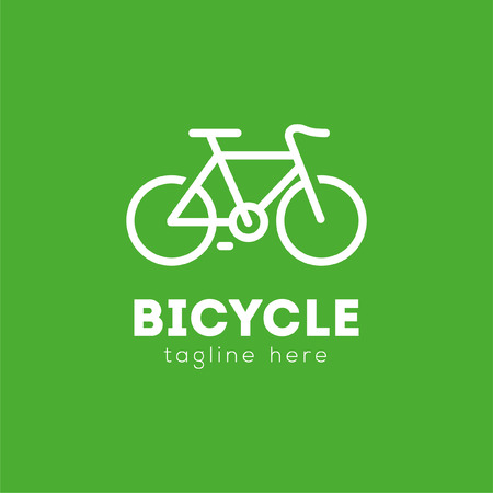 Bicycle Illustration Emblem Designのイラスト素材