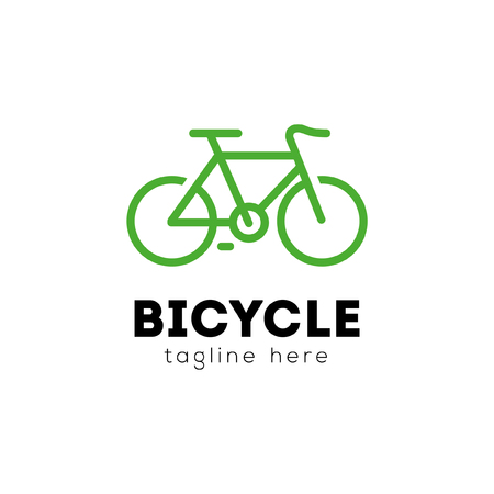 Bicycle Illustration Emblem Designのイラスト素材