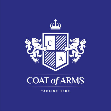 Coat Of Arms Heraldic Luxury emblem Design Conceptのイラスト素材