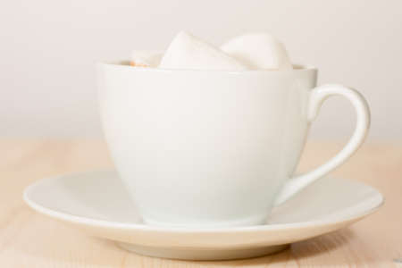 Hot chocolate with marshmallowの写真素材