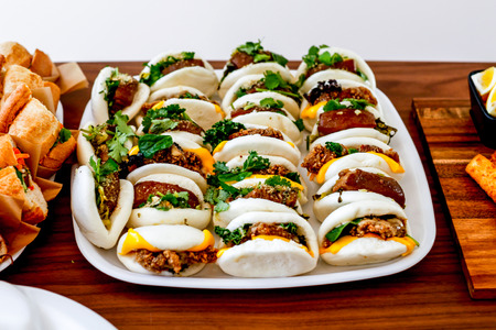 Traditional Taiwan Stuffed Pork Bunsの写真素材