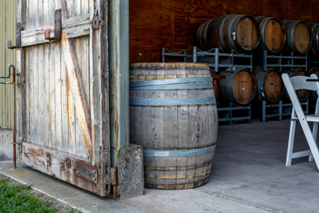 Entrance to a Wineryの写真素材
