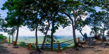 SISAKET, THAILAND - October 21, 2019: Beautiful scenery at Pha Mor E Daeng, Sisaket, Thailand.のeditorial素材