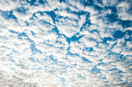 blue sky with cloudの写真素材