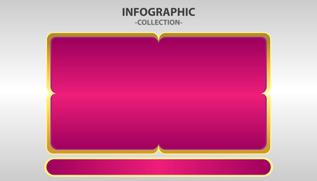 Vector flat Process infographic template element collectionのイラスト素材